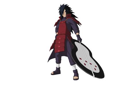 Madara Uchiha con su Gunbai