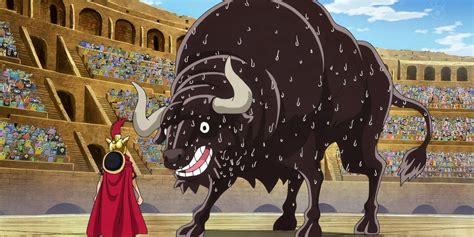 Luffy y Ucy cabalgando hacia el palacio