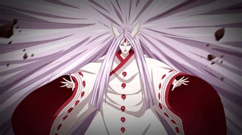 Kaguya Otsutsuki en pose sugerente
