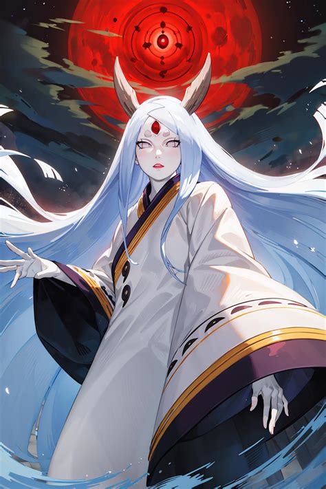 Infografía sobre la popularidad de Kaguya Otsutsuki en el hentai
