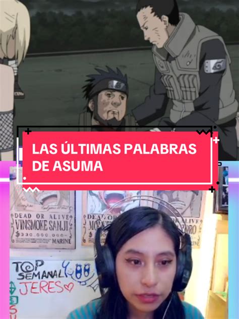 Asuma impartiendo sus últimas palabras a sus estudiantes