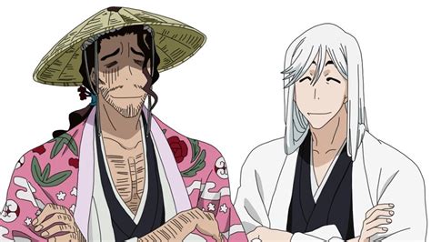 Shunsui Kyoraku y Jushiro Ukitake enfrentándose a Yamamoto.