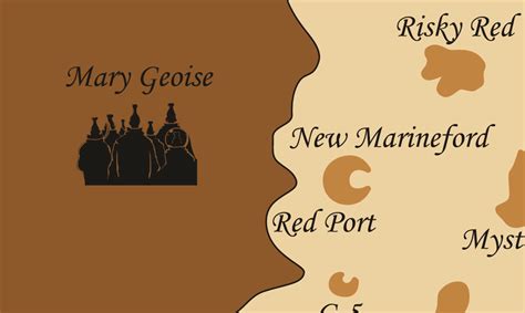 Mapa de Mary Geoise con el Castillo de Pangea