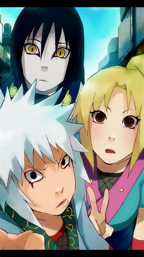 Jiraiya, Orochimaru y Tsunade como los legendarios Sannin