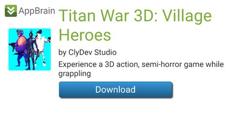 Captura de pantalla del juego Titan War 3D: Village Heroes
