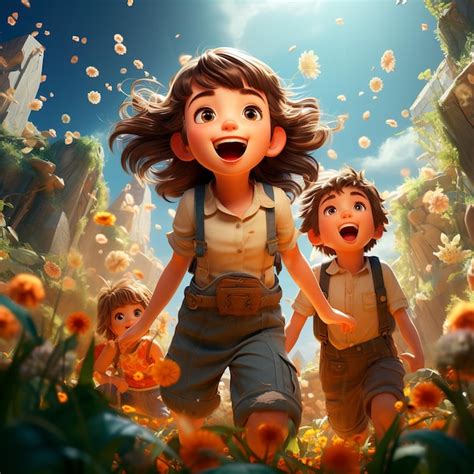 Niños jugando a ser personajes de anime