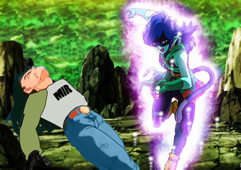 Androide 17 luchando contra Kakunsa