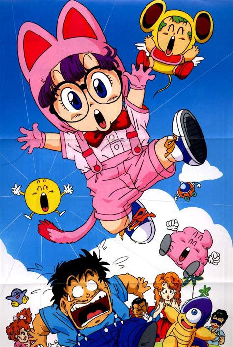 Caricatura de Arale Norimaki, la protagonista de Dr. Slump