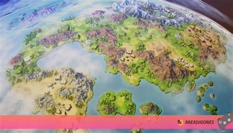 Mapa de localizaciones importantes en Dragon Ball