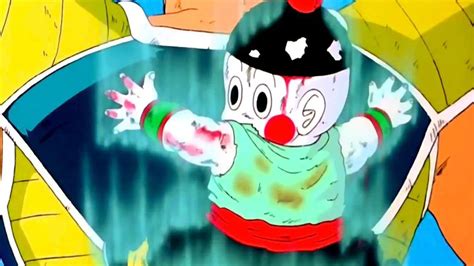 La muerte de Chaoz durante la batalla contra los Saiyajin