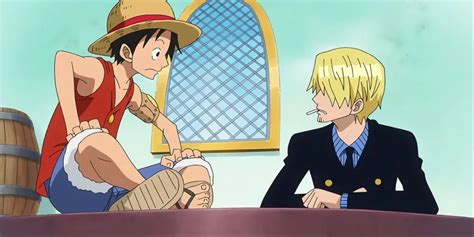 Sanji encontrando a Luffy en One Piece