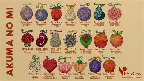 Clasificación de las Akuma no Mi