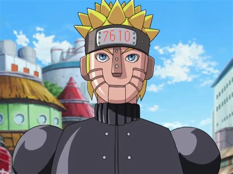 Mecha-Naruto salvando la Aldea