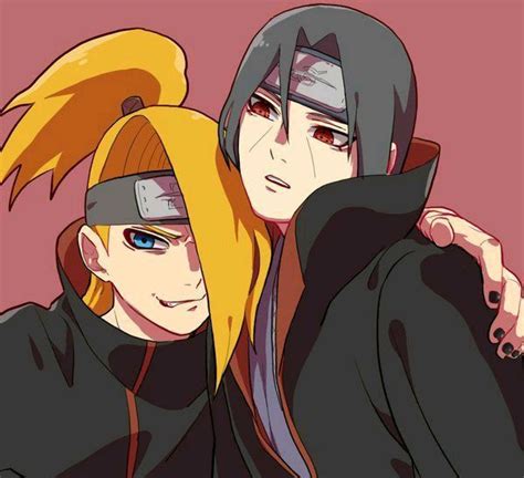 Itachi y Deidara hablando