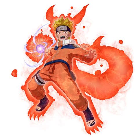 Naruto Uzumaki con el Kyubi