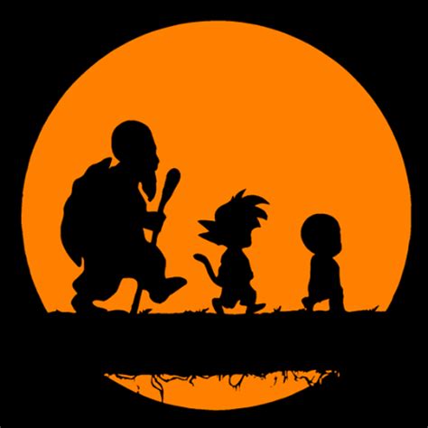 Krilin y Goku entrenando