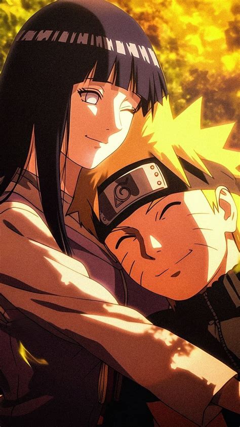 Personajes de Naruto y Hinata en un momento romántico