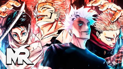 Ilustración de una batalla de hechiceros en Jujutsu Kaisen
