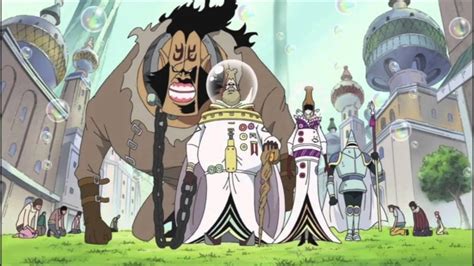 Luffy atacando a los Nobles Mundiales