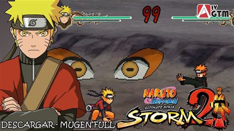 Captura de pantalla de una batalla en Naruto Shippuden Storm 2 Mugen