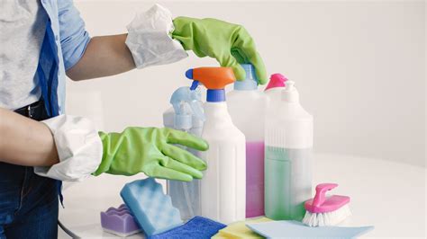 Variedad de productos de limpieza antimoho