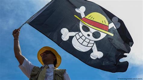 Bandera de One Piece ondeando al viento