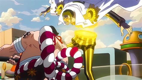 Luffy vs Sentomaru y Pacifistas
