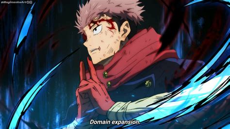 Ilustración de una expansión territorial en Jujutsu Kaisen