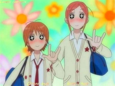 Risa y Otani de Lovely Complex discutiendo