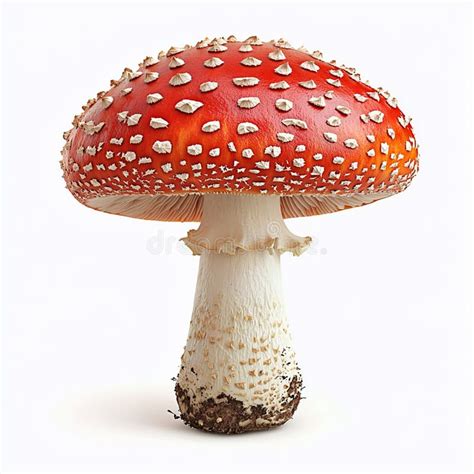 Ilustración de un hongo Amanita muscaria