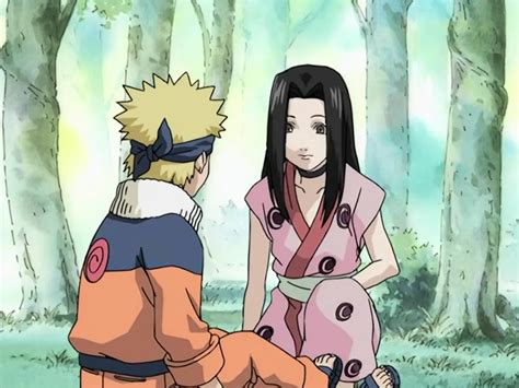 Naruto con Haku en el bosque