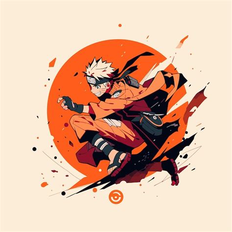 Ilustración de Naruto contra Tobi