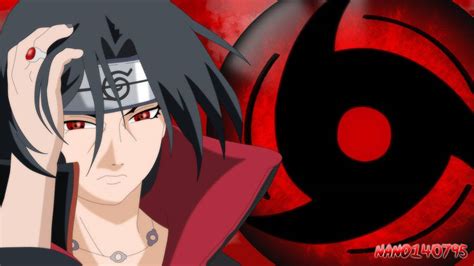 Itachi mostrando su Mangekyō Sharingan