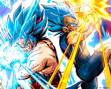 Gogeta Blue lanzando un ataque final