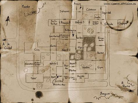 Mapa de la prisión de Udon