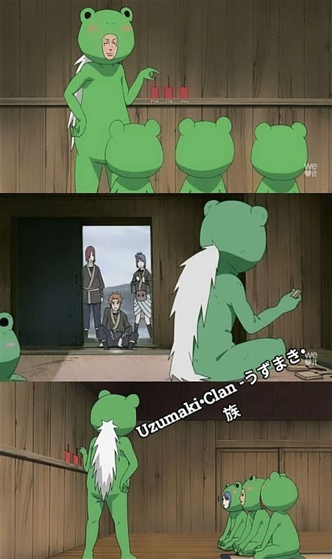 Jiraiya entrenando a los huérfanos de la lluvia