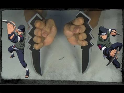 Asuma Sarutobi usando sus cuchillos de chakra