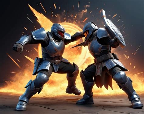 Escena de batalla intensa de Fairy Tail