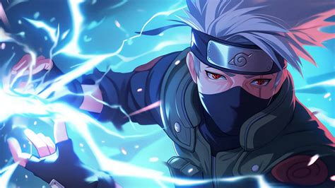 Ilustración de Kakashi Hatake usando Raikiri