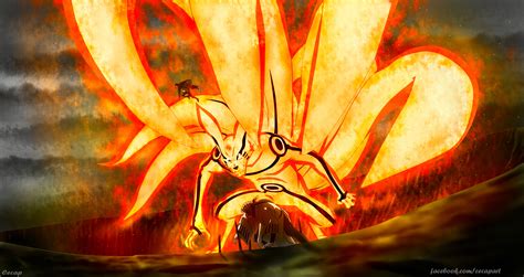 Naruto controlando el Chakra de Kurama