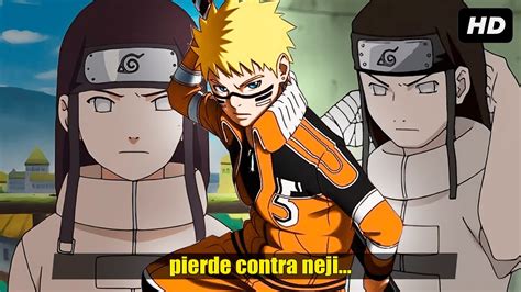 Neji vs Naruto en los exámenes Chūnin