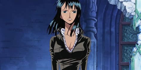 Nico Robin con su atuendo de Water 7/Enies Lobby