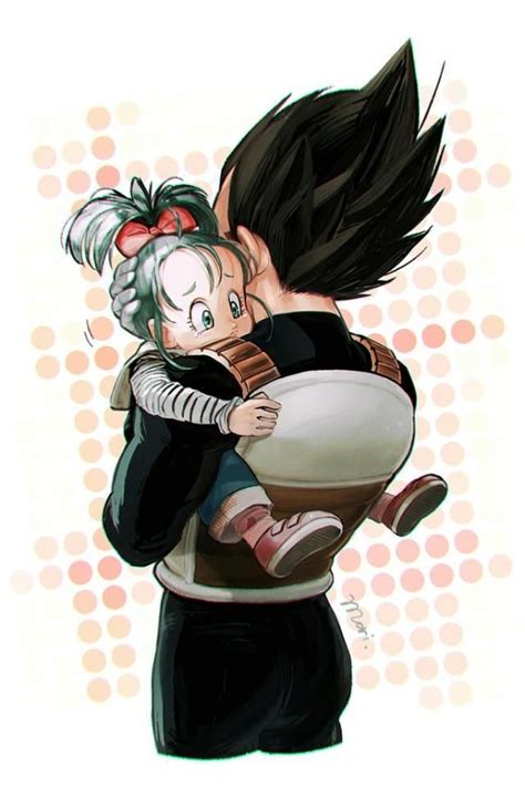 Bra en su infancia con Vegeta