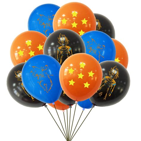Globos de látex con temática de Dragon Ball Z