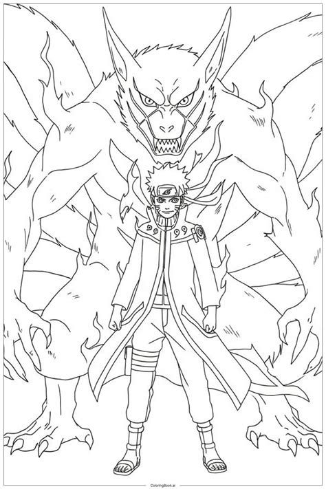 Naruto y Kurama en el subconsciente