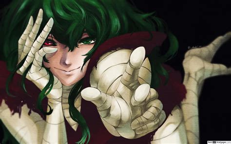 Imagen de Eto Yoshimura en sus diferentes apariencias (Sen Takatsuki y Búho de un Ojo).