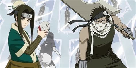 Naruto y Sasuke contra Haku y Zabuza