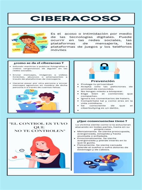 Infografía sobre los peligros del ciberacoso