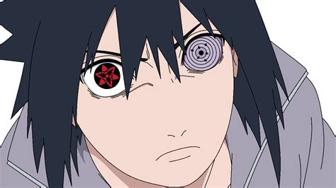 Arte conceptual de Sasuke Uchiha con su Sharingan activado