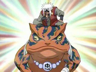 Jiraiya lanza a Naruto por un precipicio durante su entrenamiento
